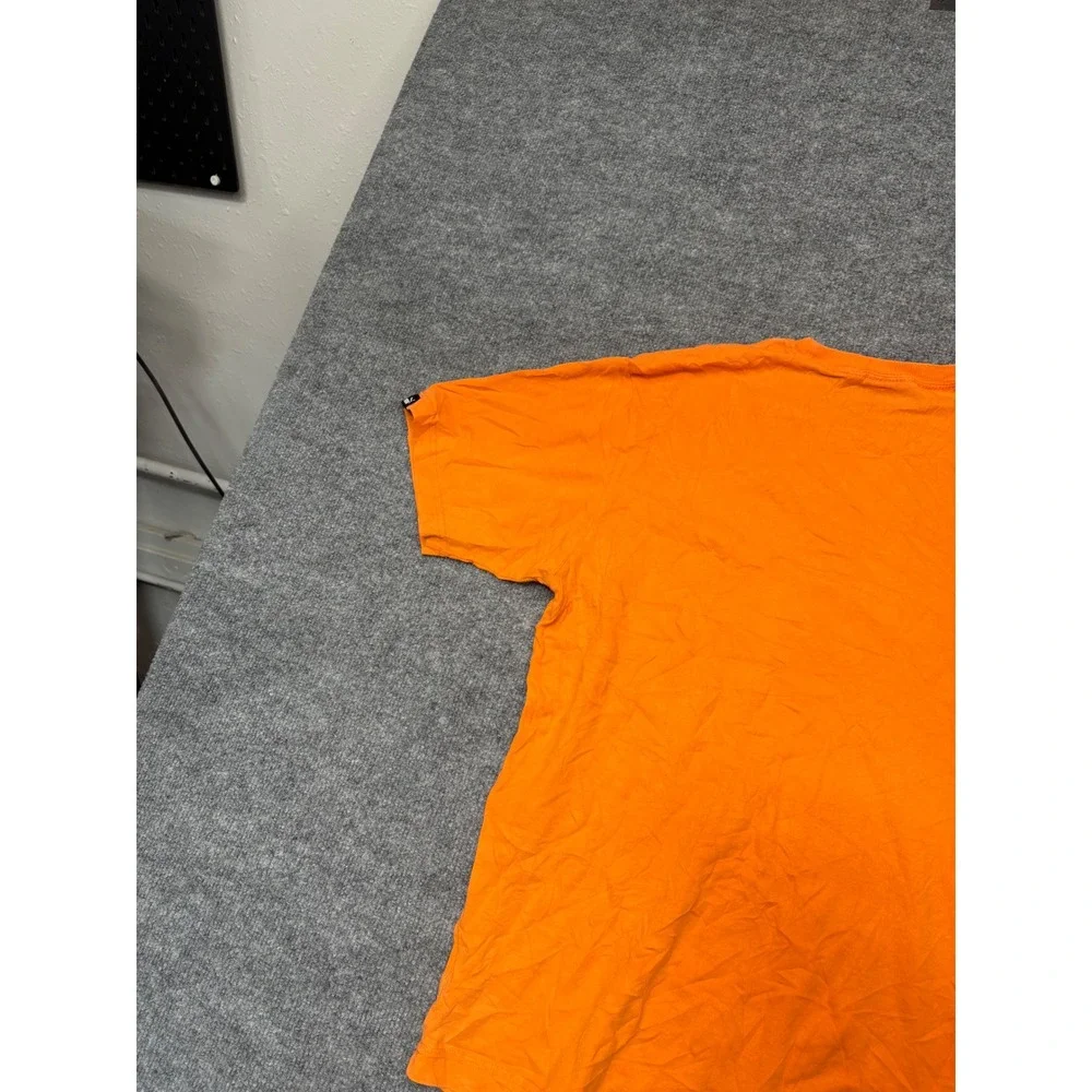 Puma Mens Graphic Logo T-Shirt Orange Cotton Short Sleeve‎ Tee Size Medium M